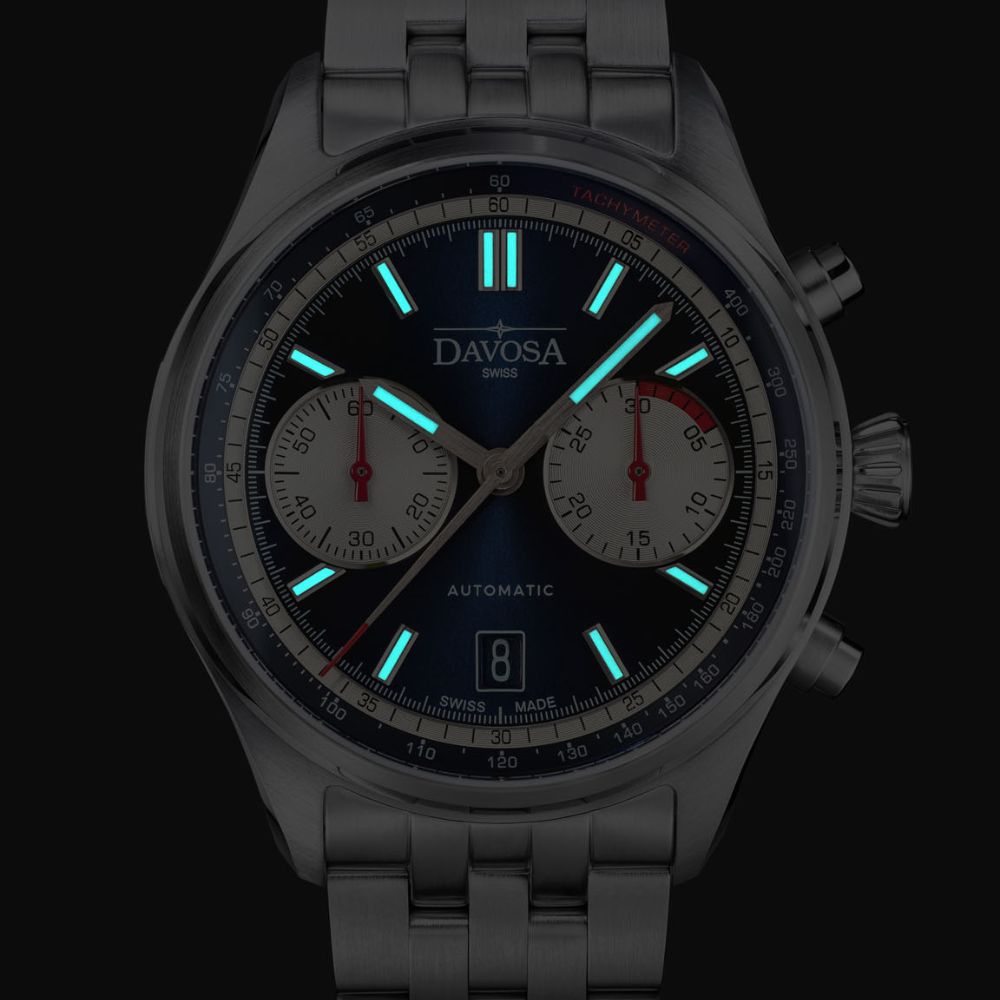 Newton Automatic Chronograph Blue Pilot Rally Watch 16153640 Limited Edition Pilot Davosa USA Official Distributor. Prices are Final. Tax & duties included.   