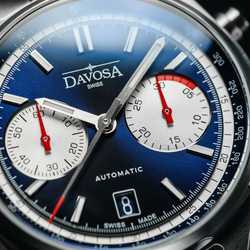 Newton Automatic Chronograph Blue Pilot Rally Watch 16153640 Limited Edition Pilot Davosa USA Official Distributor. Prices are Final. Tax & duties included.   