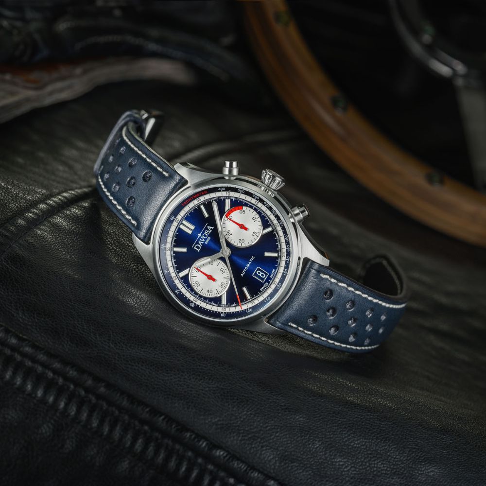 Newton Automatic Chronograph Blue Pilot Rally Watch 16153645 Limited Edition Pilot Davosa USA Official Distributor. Prices are Final. Tax & duties included.   