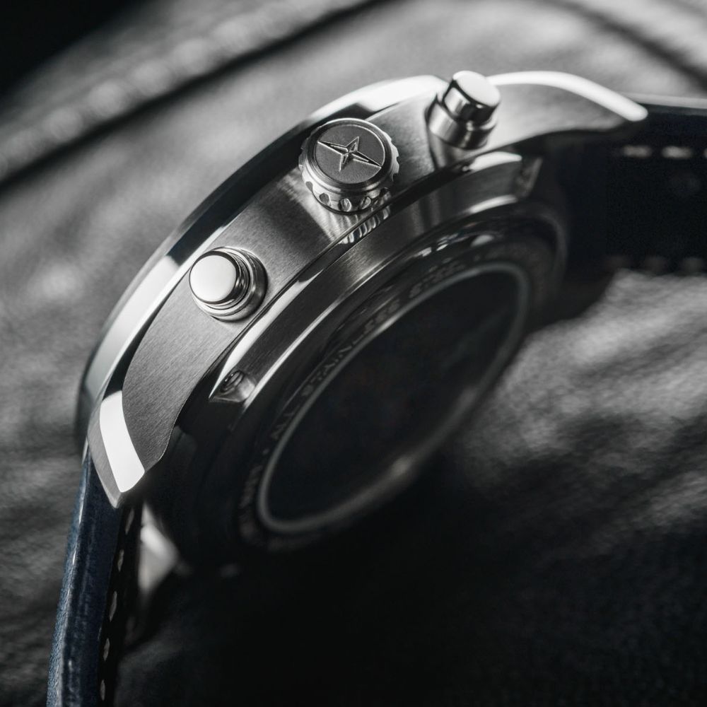 Newton Automatic Chronograph Blue Pilot Rally Watch 16153645