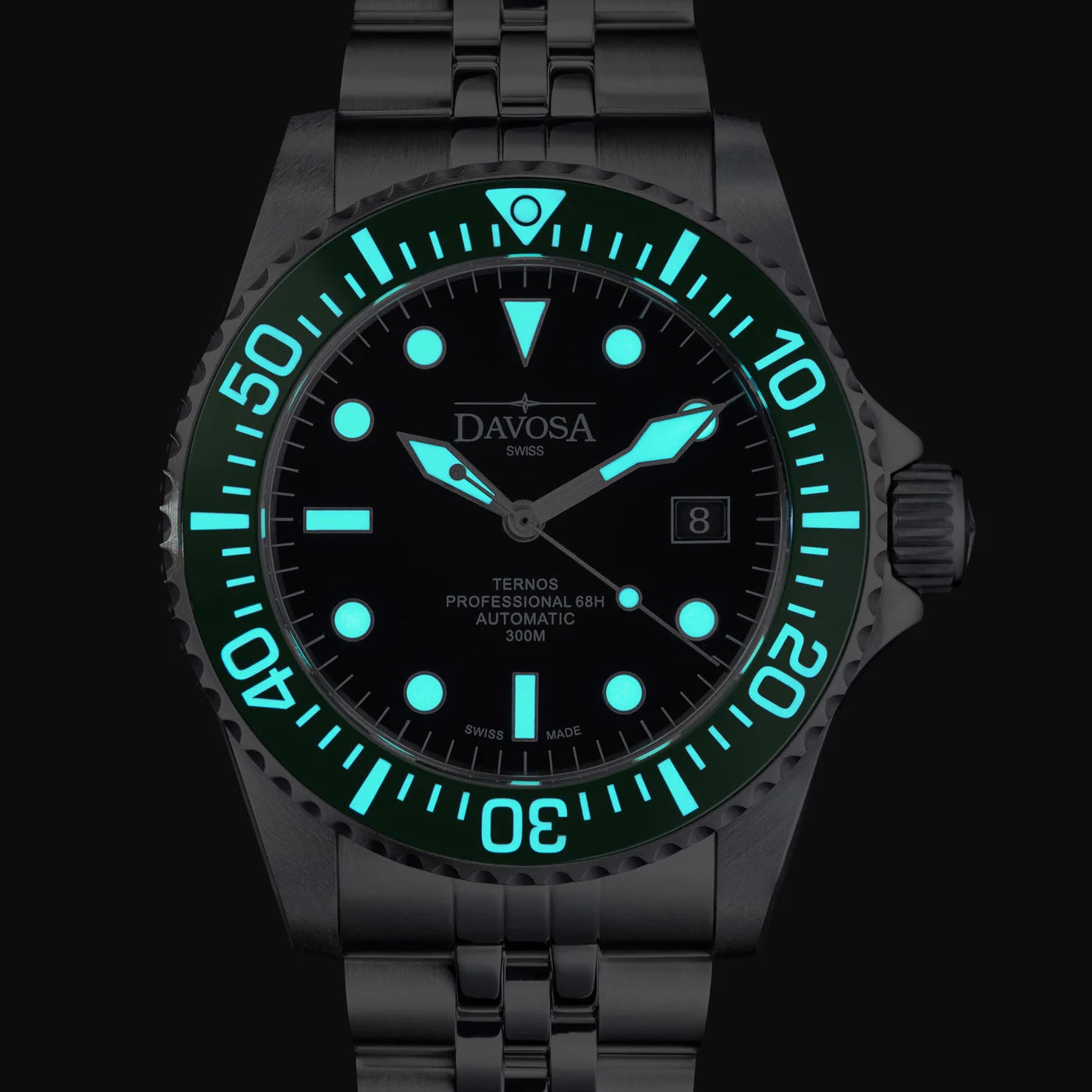 Ternos Professional 68h Automatic 300m Green Black Diving Watch 16153807 Diver Davosa USA Official Distributor. Prices are Final. Tax & duties included.