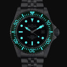 Ternos Professional 68h Automatic 300m Green Black Diving Watch Diver DAVOSA Swiss