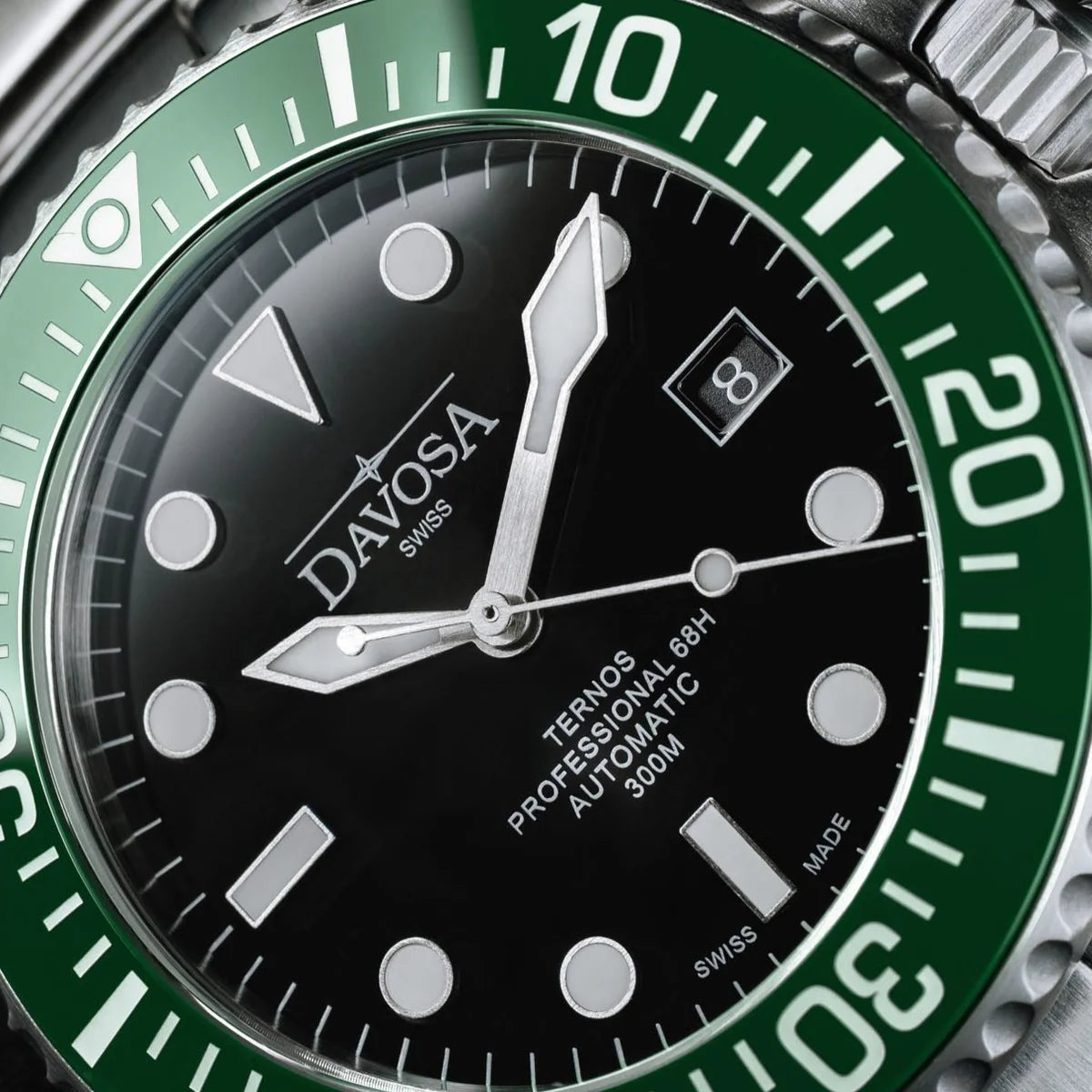 Ternos Professional 68h Automatic 300m Green Black Diving Watch 16153807 Diver Davosa USA Official Distributor. Prices are Final. Tax & duties included.