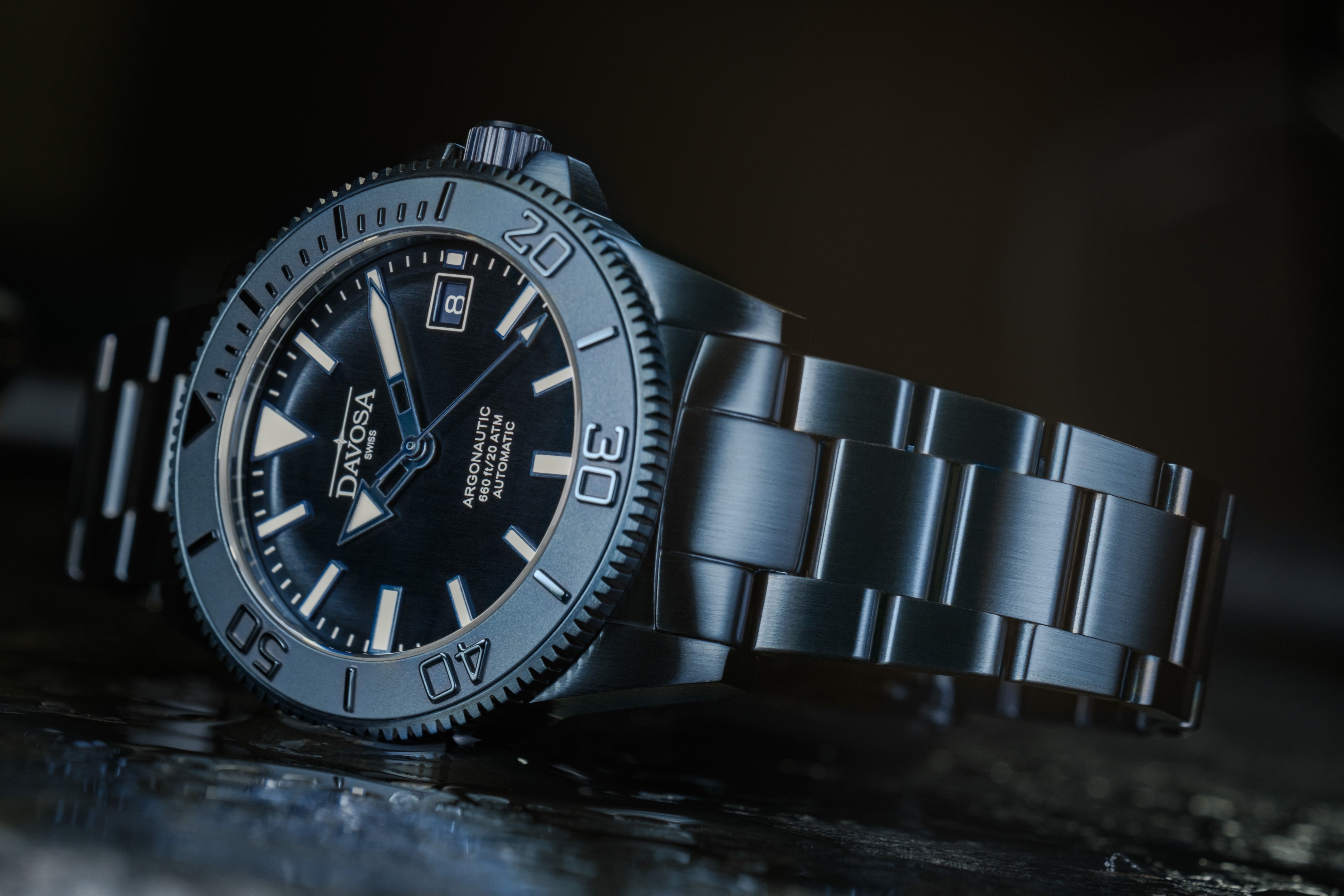 Argonautic 39 Monochrome Automatic 200m Men's Diver Watch 16154040 Limited Edition Diver Davosa USA Official Distributor. Prices are Final. Tax & duties included.   