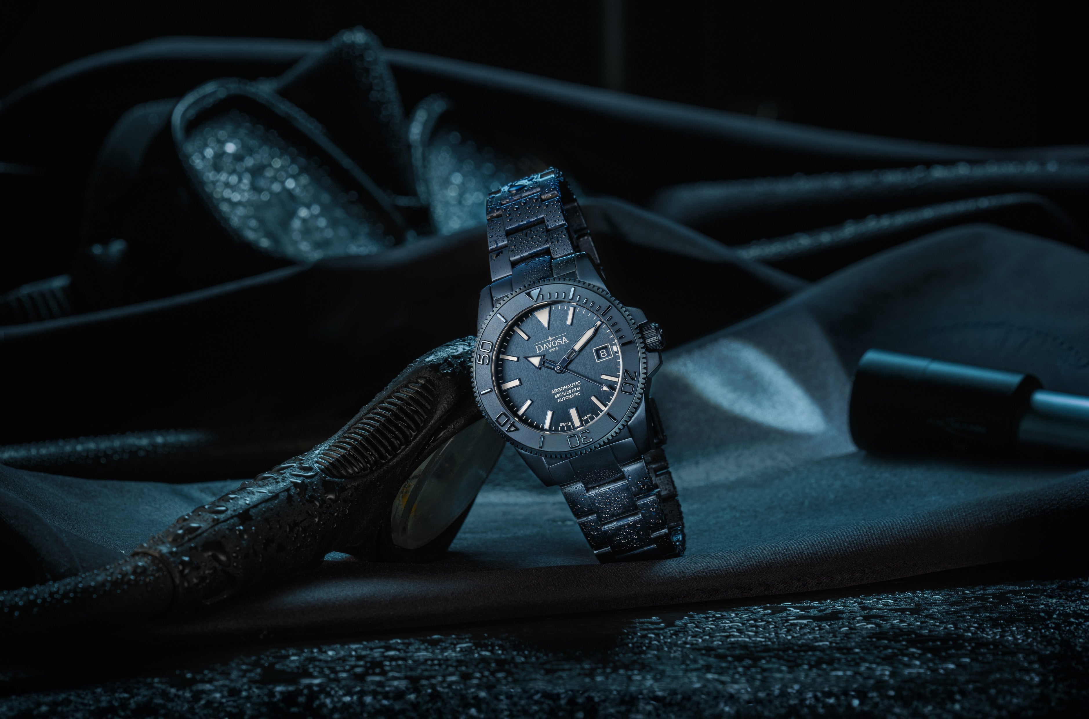 Argonautic 39 Monochrome Automatic 200m Men's Diver Watch 16154040 Limited Edition Diver Davosa USA Official Distributor. Prices are Final. Tax & duties included.   