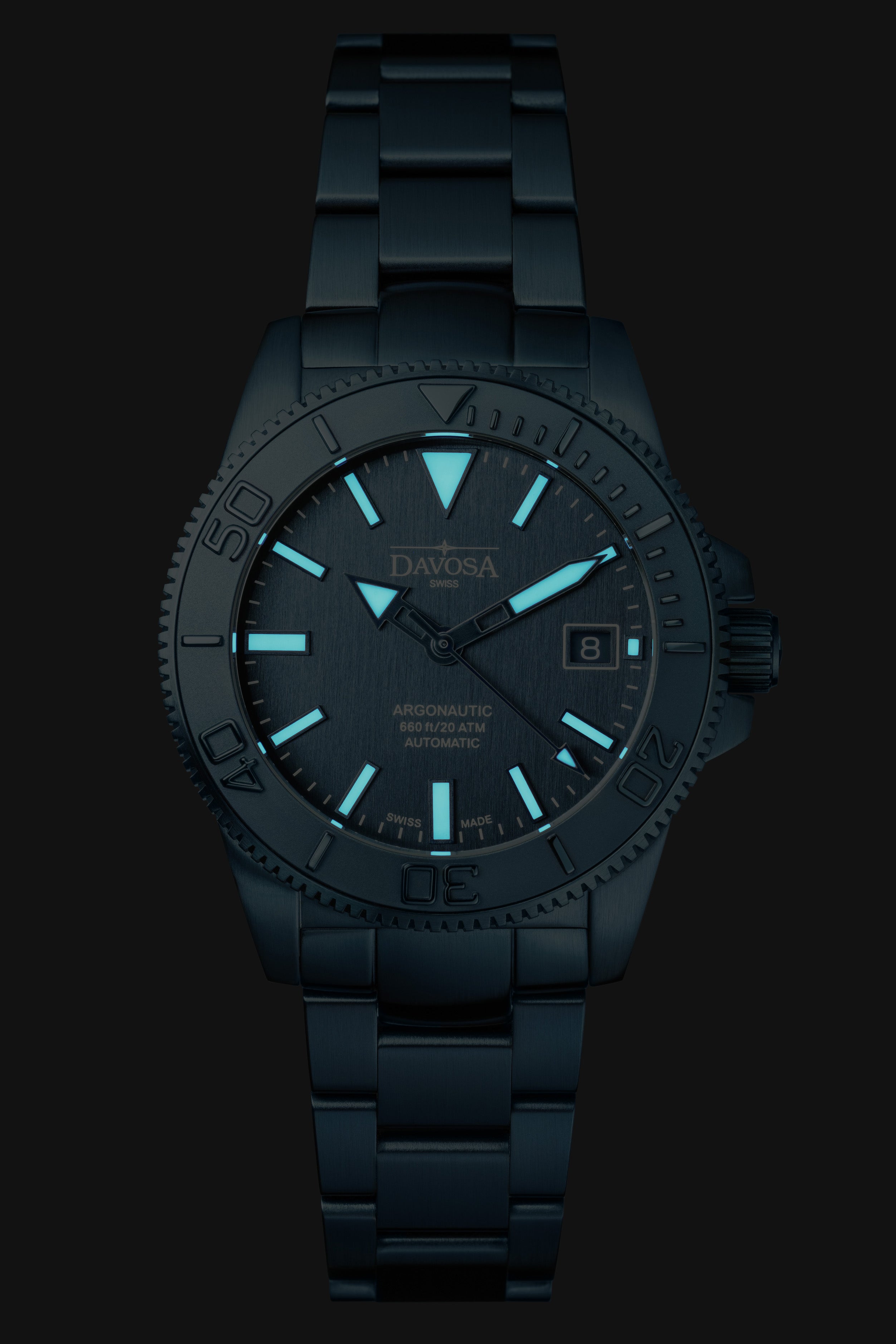 Argonautic 39 Monochrome Automatic 200m Men's Diver Watch 16154040 Limited Edition Diver Davosa USA Official Distributor. Prices are Final. Tax & duties included.   