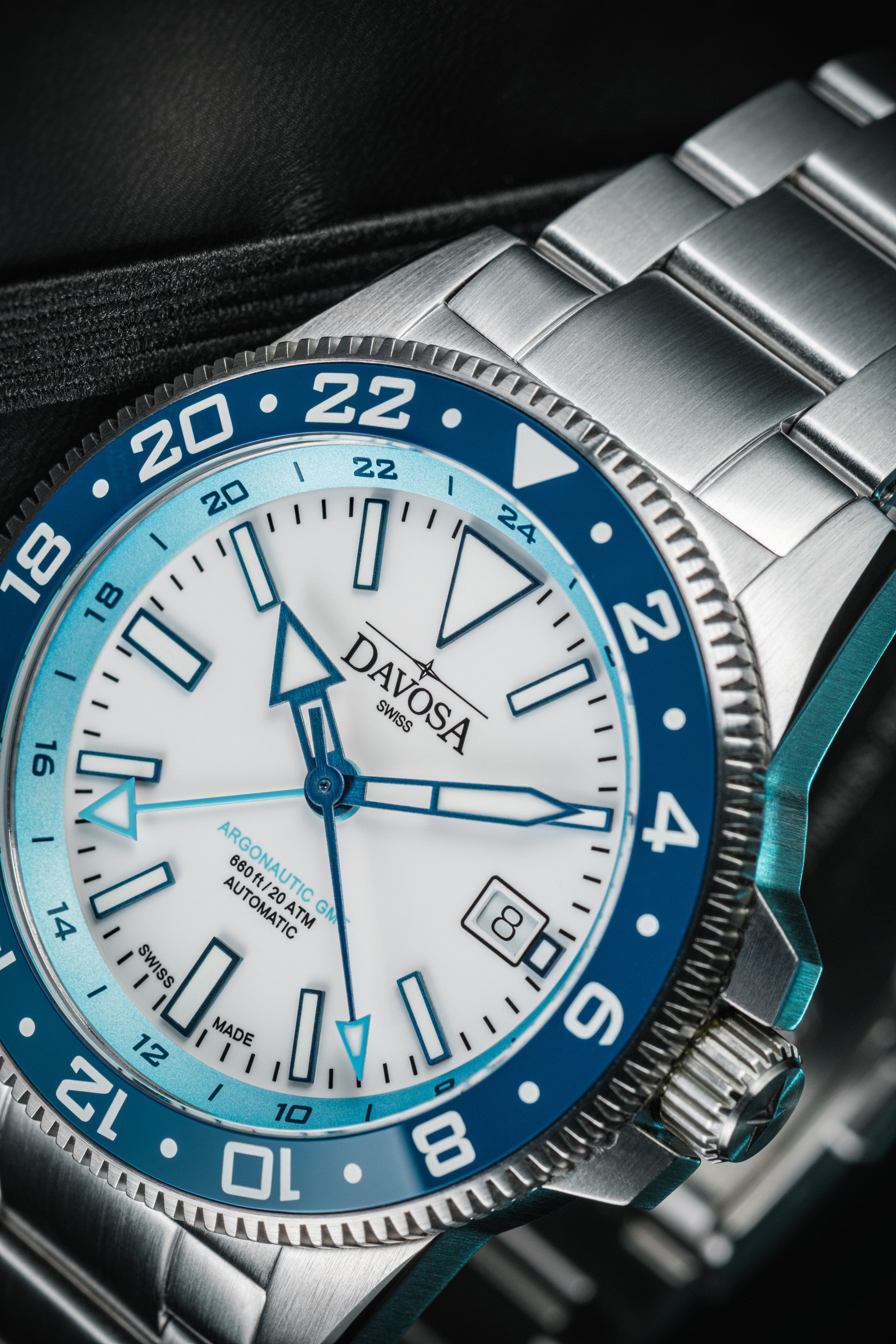 DAVOSA Argonautic World Traveller | Blue GMT Watch | 161.542.40 GMT Davosa USA