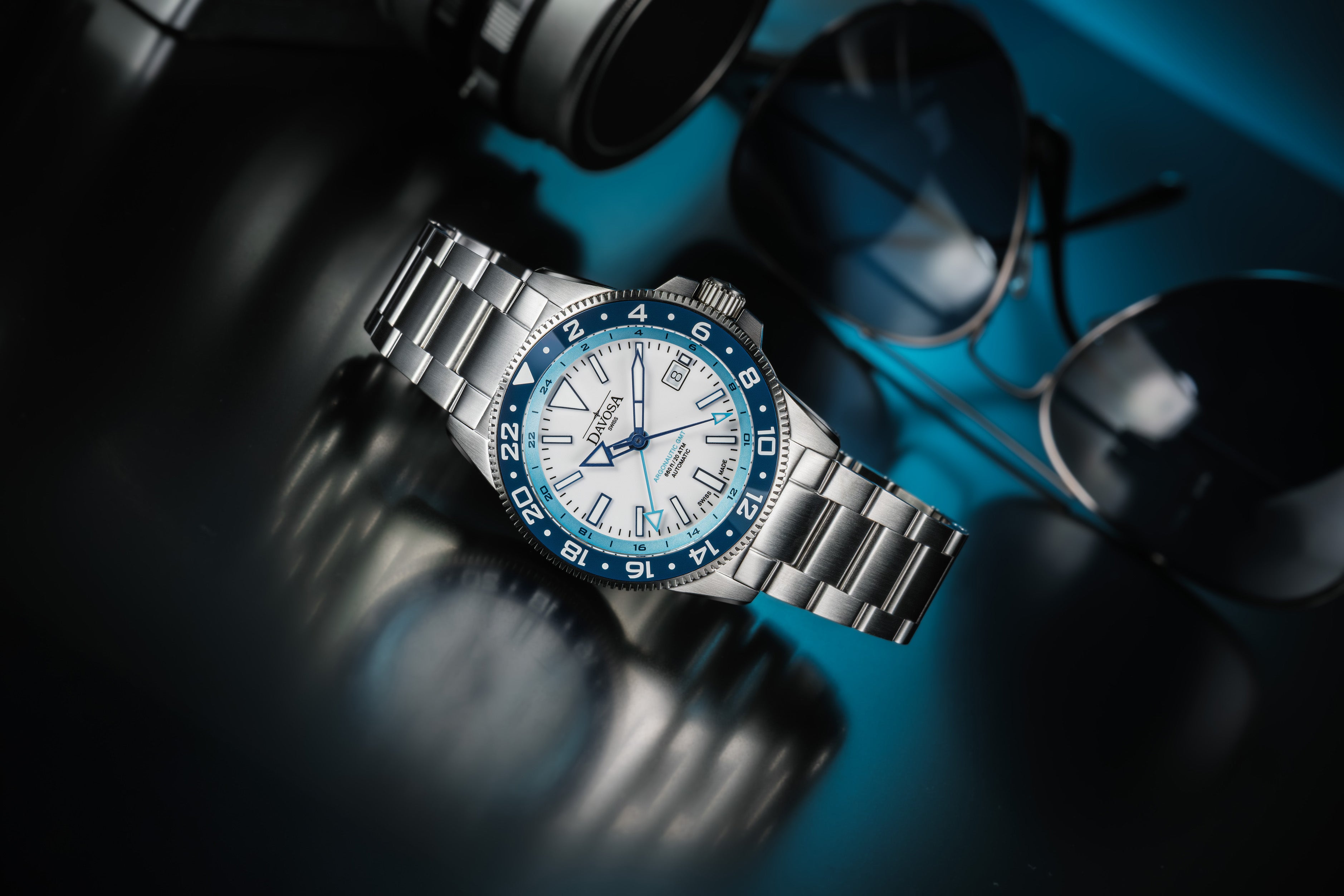 DAVOSA Argonautic World Traveller | Blue GMT Watch | 161.542.40 GMT Davosa USA