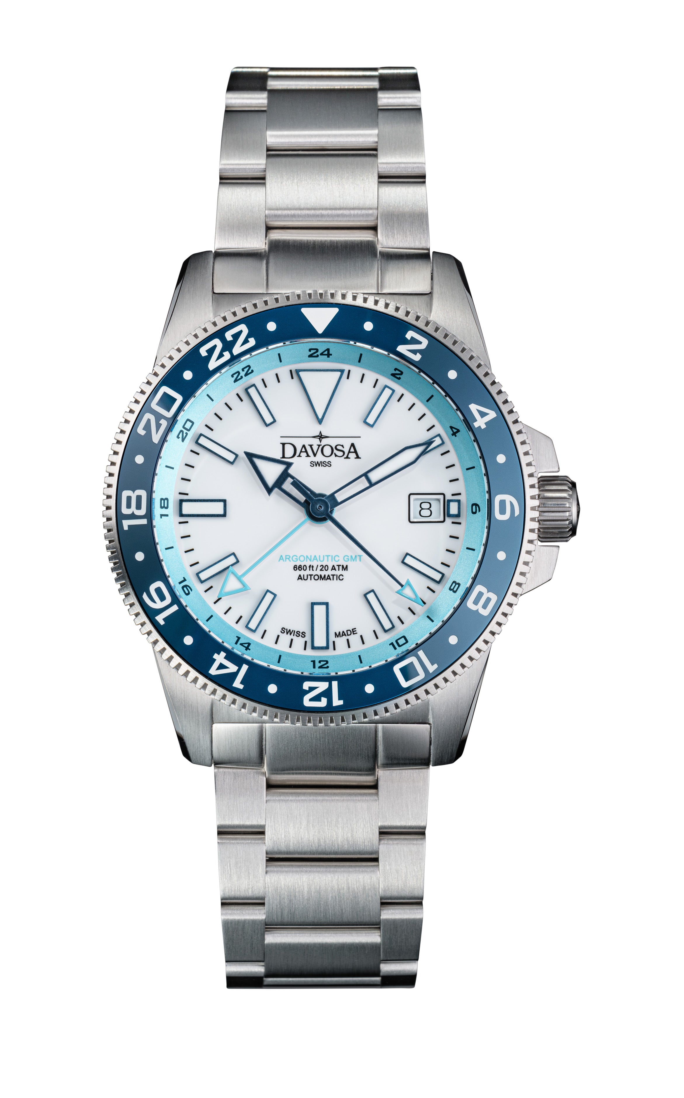 DAVOSA Argonautic World Traveller | Blue GMT Watch | 161.542.40 GMT Davosa USA