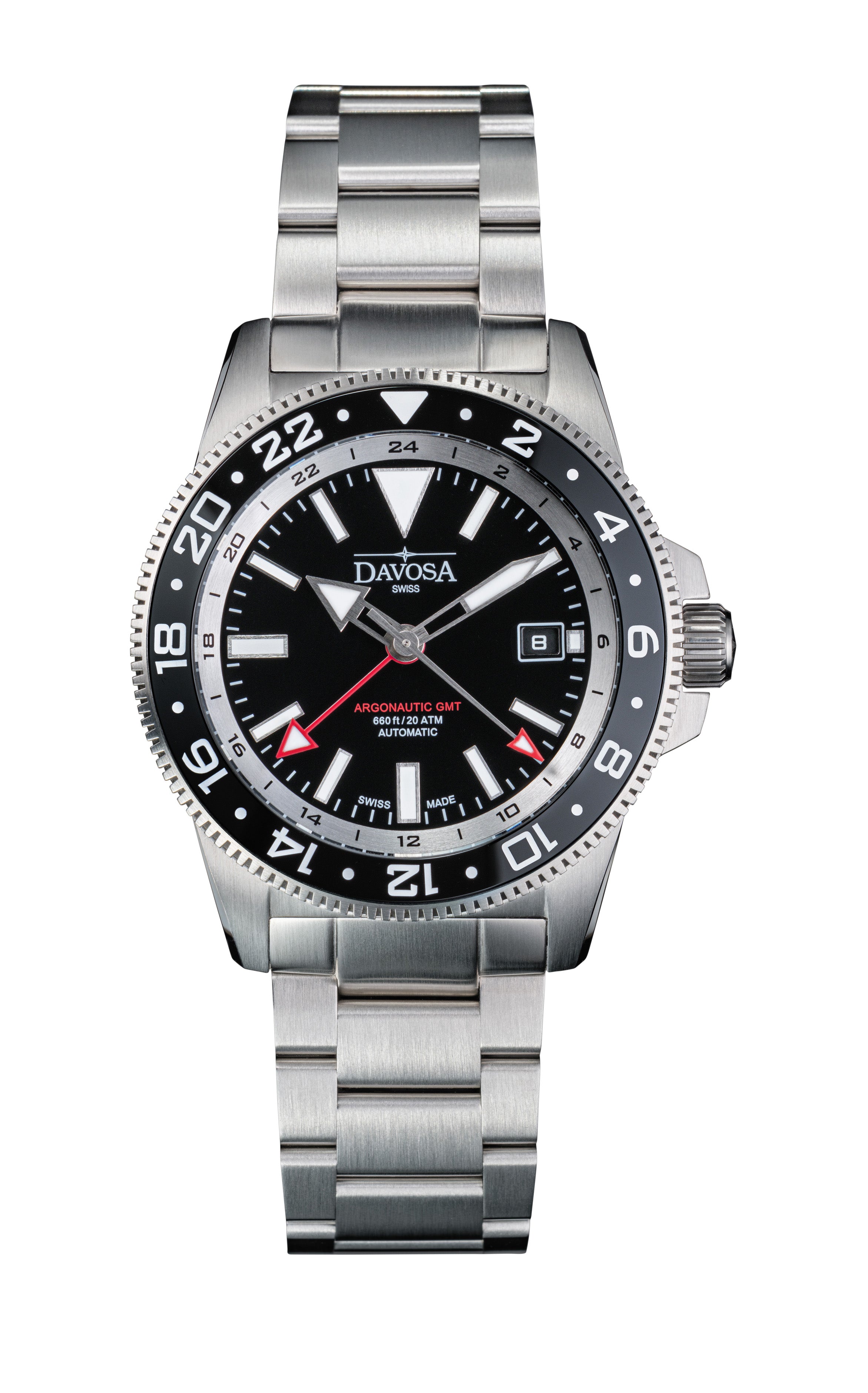 DAVOSA Argonautic World Traveller | Black GMT Watch | 161.542.50 GMT Davosa USA