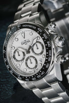 Ternos Professional Chronograph in White Dial with TriaLink Bracelet Ref. 161.543.20 Chronograph Davosa USA Official Distributor. Prices are Final. Tax & duties included.