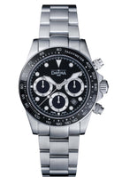 Ternos Professional Chronograph in Black Dial with TriaLink Bracelet Ref. 161.543.50 Chronograph Davosa USA Official Distributor. Prices are Final. Tax & duties included. 42mm Black PentaLink