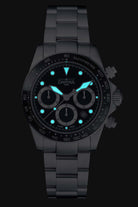 Ternos Professional Chronograph in Black Dial with TriaLink Bracelet Ref. 161.543.50 Chronograph Davosa USA Official Distributor. Prices are Final. Tax & duties included.