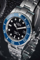 Ternos Diver Automatic 200m Swiss-Made Blue Unisex Diver Watch 161.550.40 No Loupe Diver Davosa USA Official Distributor. Prices are Final. Tax & duties included.