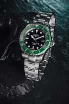 Ternos Diver Automatic 200m Swiss-Made Green and Black Unisex Diver Watch 161.550.70 Without Loupe Diver Davosa USA Official Distributor. Prices are Final. Tax & duties included.