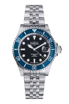 Ternos Diver Automatic 200m Swiss-Made Blue and Black Unisex Diver Watch 161.552.04 With Loupe and Pentalink bracelet Diver Davosa USA Official Distributor. Prices are Final. Tax & duties included.