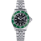 Ternos Diver Automatic 200m Swiss-Made Green and Black Unisex Diver Watch Diver DAVOSA Swiss PentaLink With Date loupe