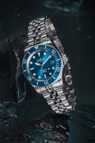 Ternos Diver "Blue Lagoon" Special Edition Automatic 40mm - Only 200 Pieces Worldwide - 161.554.04 with Pentalink Watches Davosa USA Official Distributor. Prices are Final. Tax & duties included.