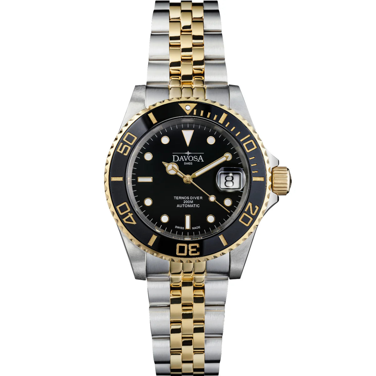 Ternos Ceramic Automatic Swiss-Made PVD Gold Diver Watch 16155503 Diver Davosa USA Official Distributor. Prices are Final. Tax & duties included.   