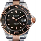 Ternos Ceramic Automatic Swiss-Made Black Rose Gold Diving Watch 16155565 Diver Davosa USA Official Distributor. Prices are Final. Tax & duties included. 40mm Black-Gold PentaLink