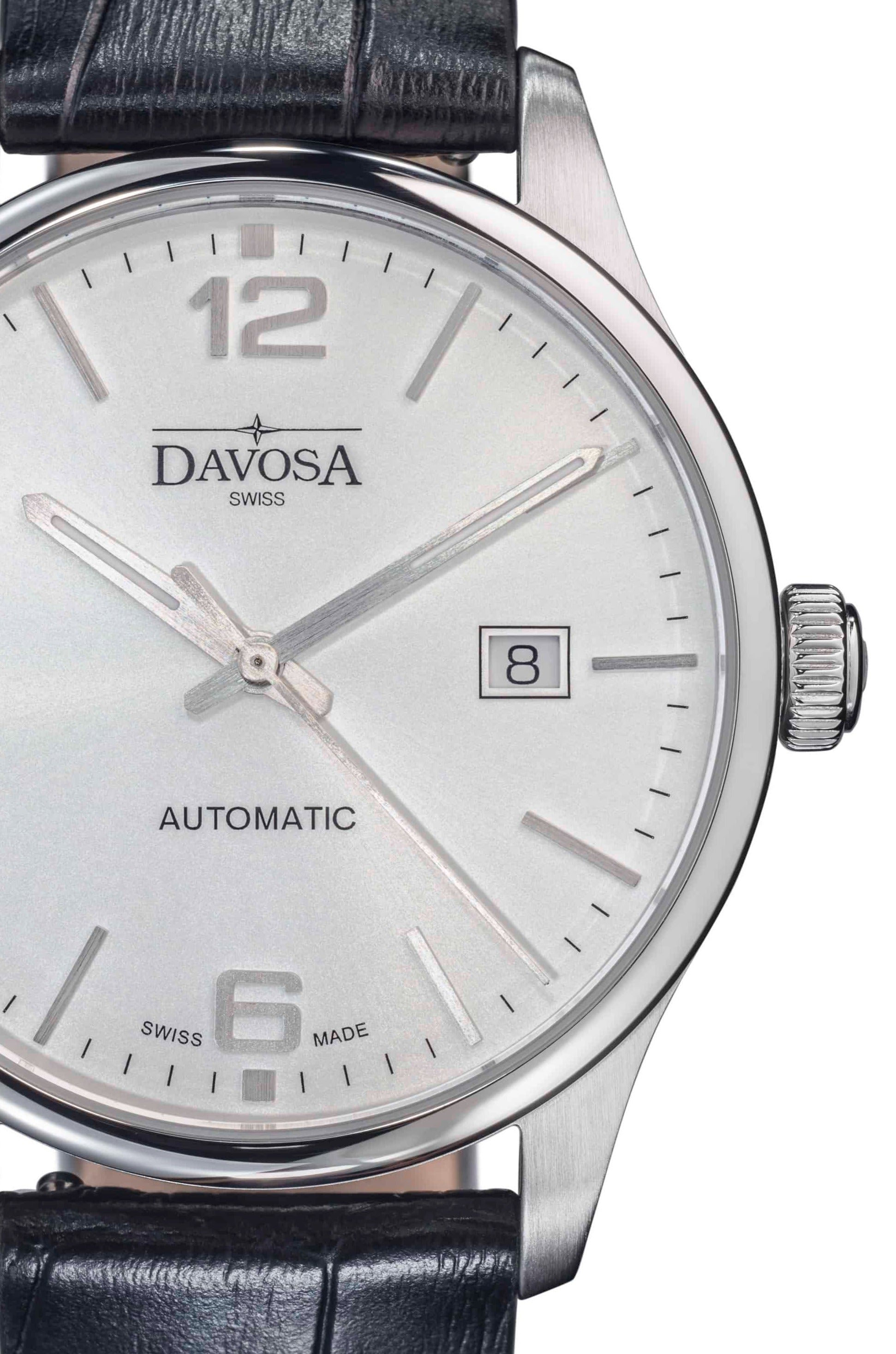 Gentleman Automatic 40mm White Black Executive Watch 16156614 Executive Davosa USA Official Distributor. Prices are Final. Tax & duties included. 40mm White Leather