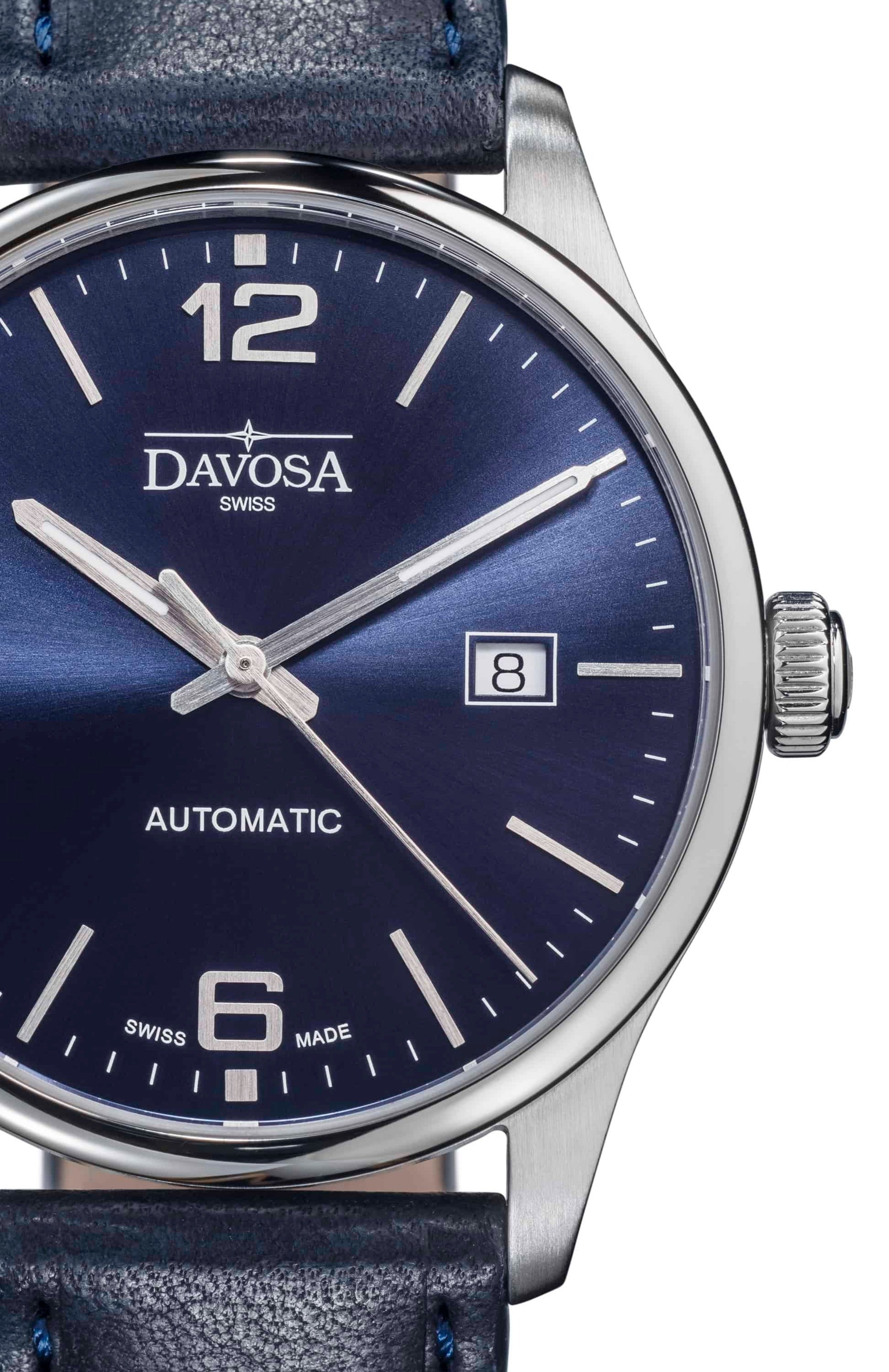 Gentleman Automatic 40mm Blue Executive Watch 16156644 Executive Davosa USA Official Distributor. Prices are Final. Tax & duties included.   