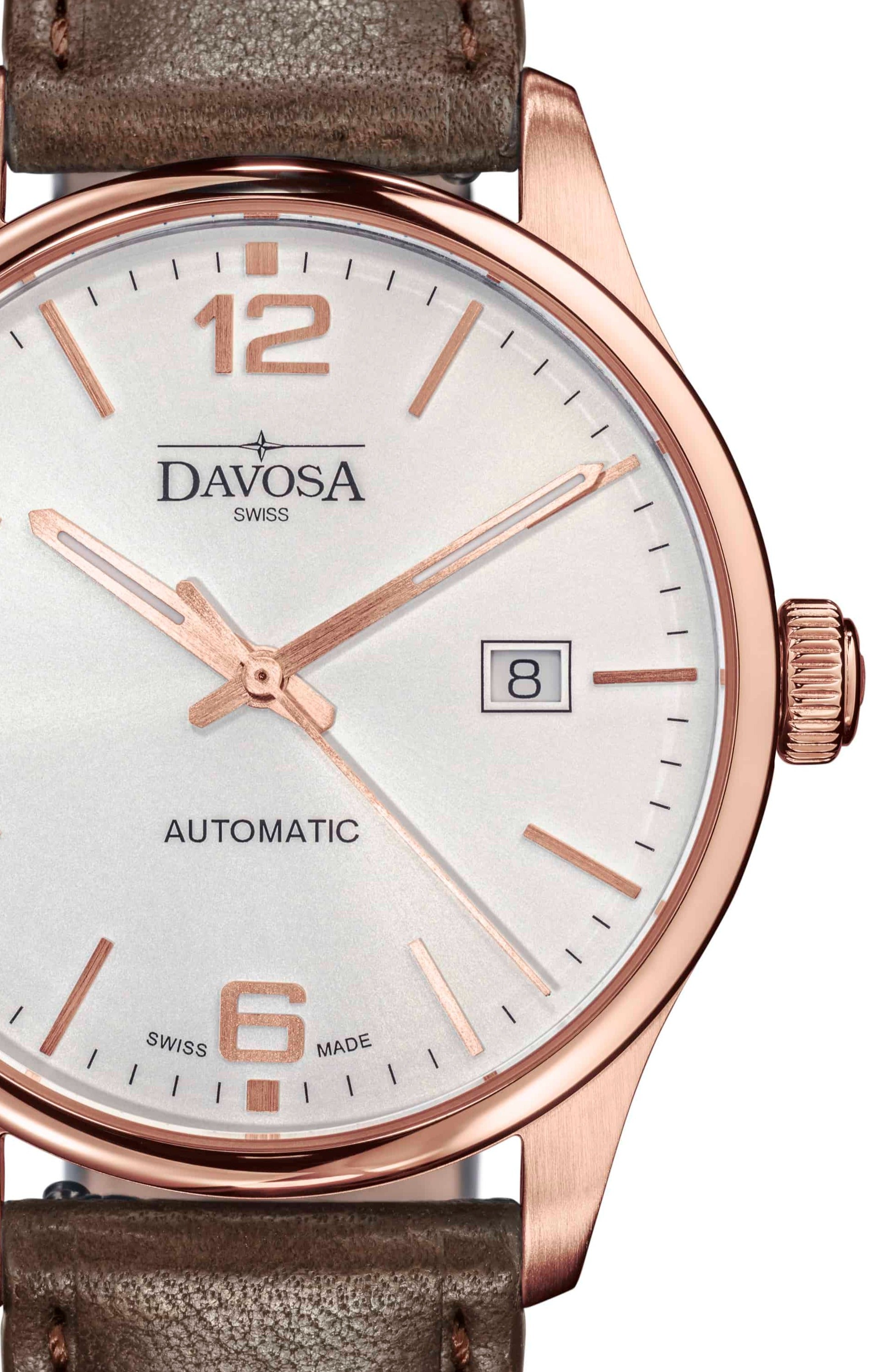 Gentleman Automatic 40mm PVD Rose Gold Executive Watch 16156664 Executive Davosa USA Official Distributor. Prices are Final. Tax & duties included.   