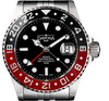Ternos Professional Automatic 200m GMT Black Red Diving Watch 16157109