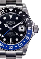 Ternos Professional GMT Black Blue 16157145 + Extra Rubber Strap Bundle Watches Davosa USA Official Distributor. Prices are Final. Tax & duties included.   