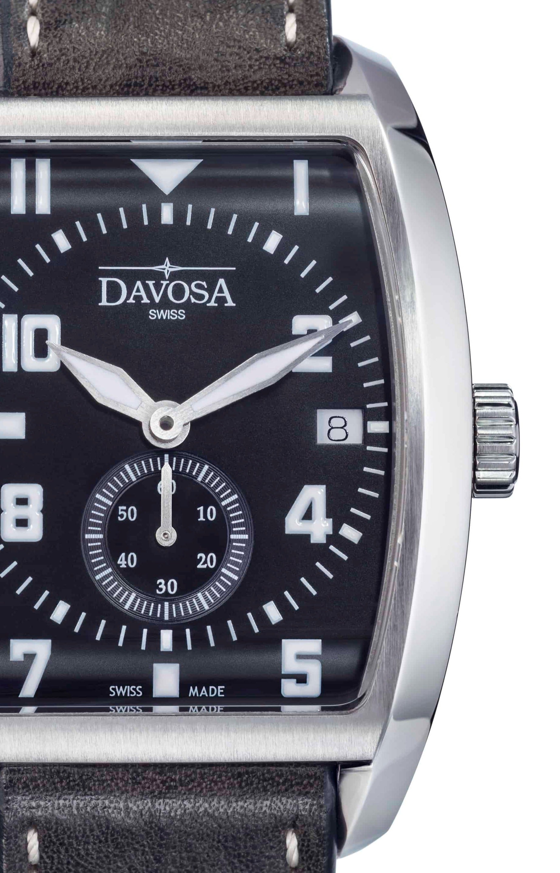 Evo 1908 Automatic Swiss-Made Black Executive Watch 16157556 Executive Davosa USA Official Distributor. Prices are Final. Tax & duties included.   