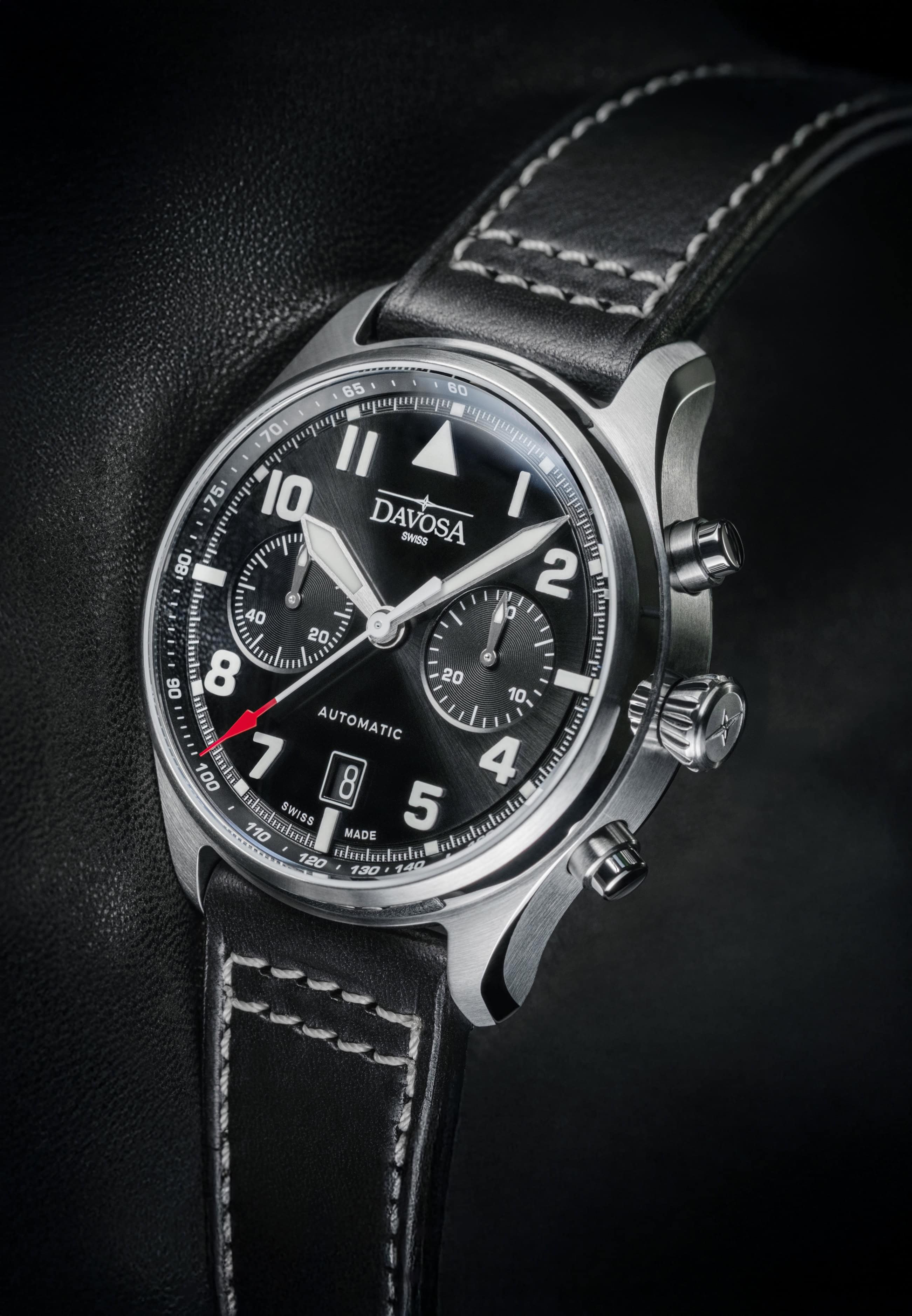 Newton Pilot Chronograph | Limited Edition - 300 units | 161.578.55 Pilot Davosa USA Official Distributor. Prices are Final. Tax & duties included.