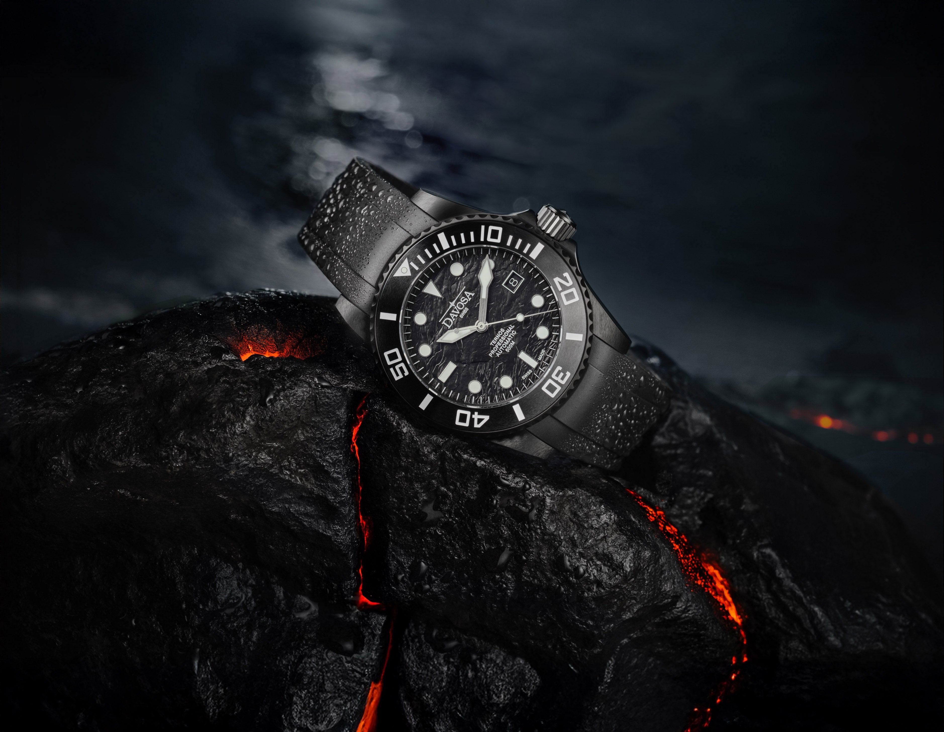 Ternos Professional Black Rock Limited Edition Rubber Band Version Diver Davosa USA Official Distributor. Prices are Final. Tax & duties included.