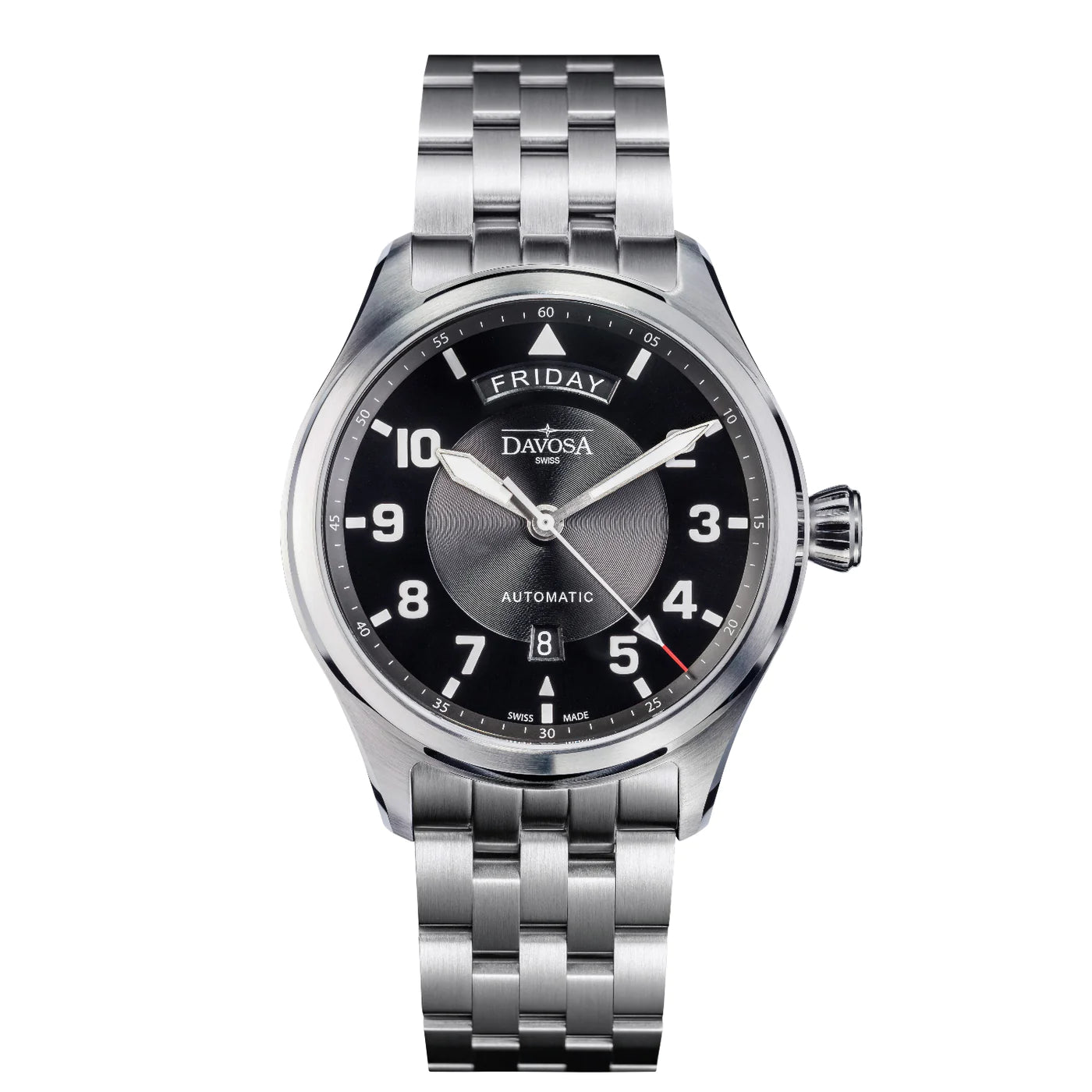 Newton Day-Date Automatic 44mm Blue Pilot Watch 16158540 Pilot Davosa USA Official Distributor. Prices are Final. Tax & duties included.   