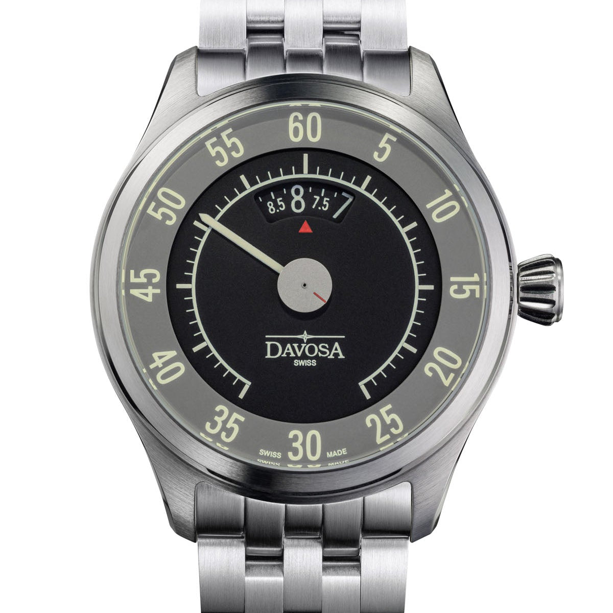 Newton Automatic Speedometer Grey Pilot Racing Watch 16158720 – Davosa USA