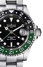 Davosa Ternos Ceramic Automatic GMT Swiss-Made 200m Trialink Bracelet Diver Davosa USA Official Distributor. Prices are Final. Tax & duties included.   