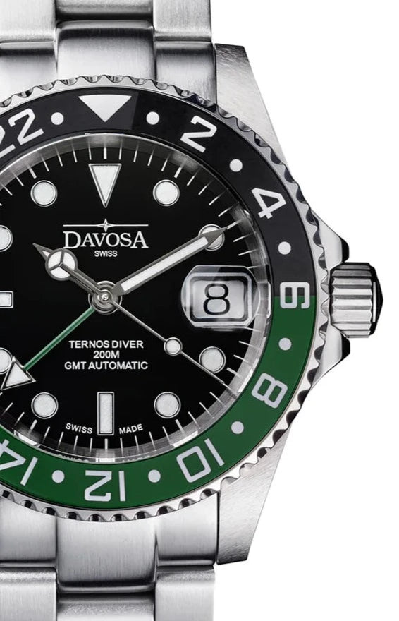 Davosa Ternos Ceramic Automatic GMT Swiss-Made 200m 16159060 Trialink Bracelet GMT Davosa USA Official Distributor. Prices are Final. Tax & duties included.