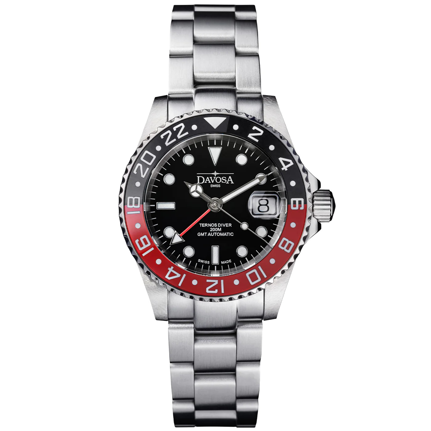 Davosa Ternos Ceramic Automatic GMT Swiss-Made 200m 16159060 Trialink Bracelet GMT Davosa USA Official Distributor. Prices are Final. Tax & duties included.