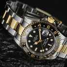 Ternos Ceramic Automatic GMT Black Gold Diving Watch 16159150 GMT Davosa USA Official Distributor. Prices are Final. Tax & duties included.   