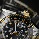Ternos Ceramic Automatic GMT Black Gold Diving Watch 16159150 GMT Davosa USA Official Distributor. Prices are Final. Tax & duties included.   