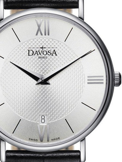 Pianos II Quartz Swiss-Made Silver Executive Watch 16248515 Executive Davosa USA Official Distributor. Prices are Final. Tax & duties included.   