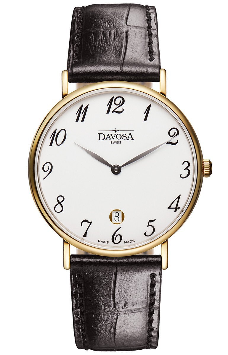 Pianos II Quartz PVD White Gold Executive Watch 16248626 Executive Davosa USA Official Distributor. Prices are Final. Tax & duties included.   