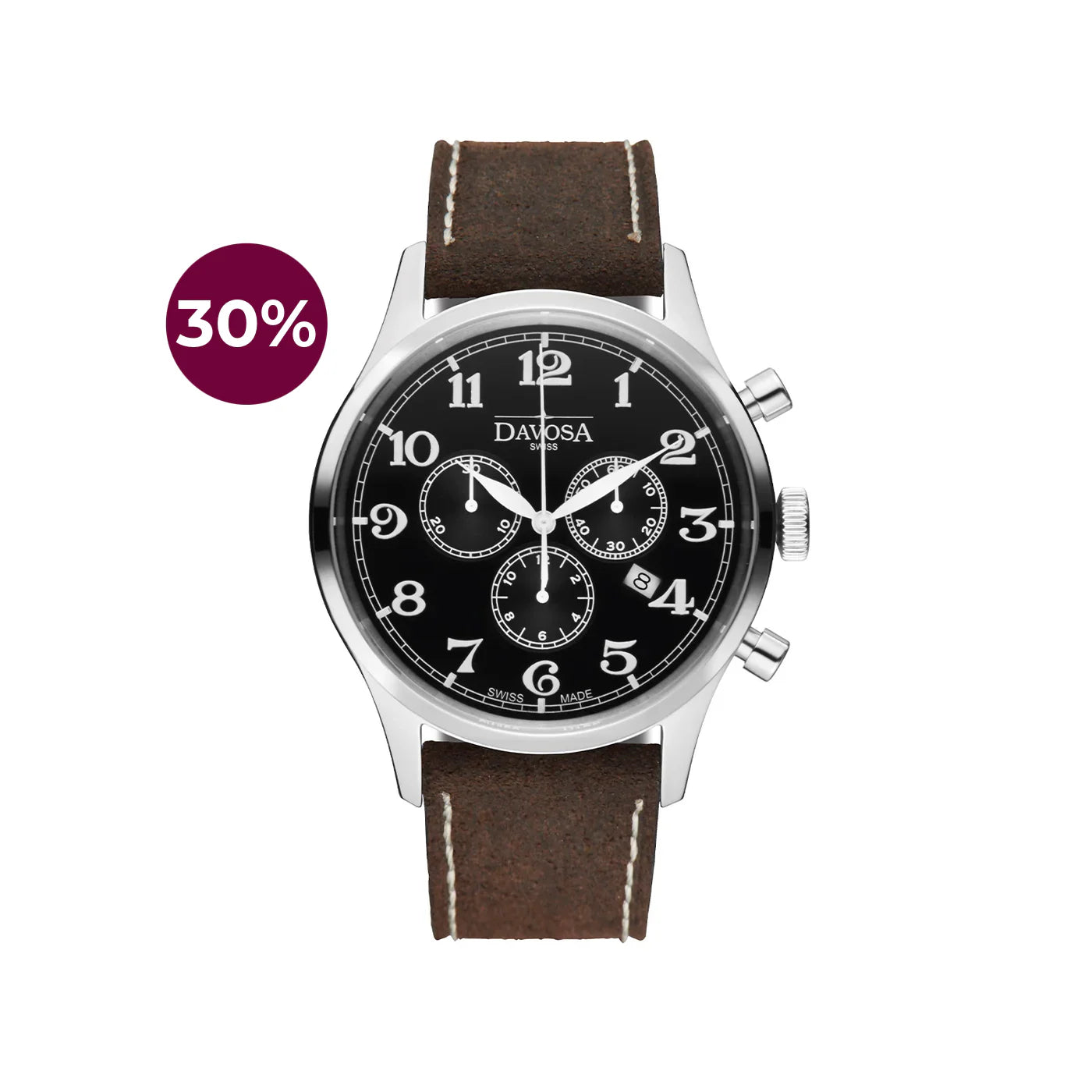 Heritage Quartz Chronograph Black Brown Executive Watch 16247956 Chronograph Davosa USA Official Distributor. Prices are Final. Tax & duties included.