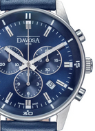 Vireo Quartz Chronograph Swiss-Made Blue Pilot Watch 16249345 Pilot Davosa USA Official Distributor. Prices are Final. Tax & duties included.   