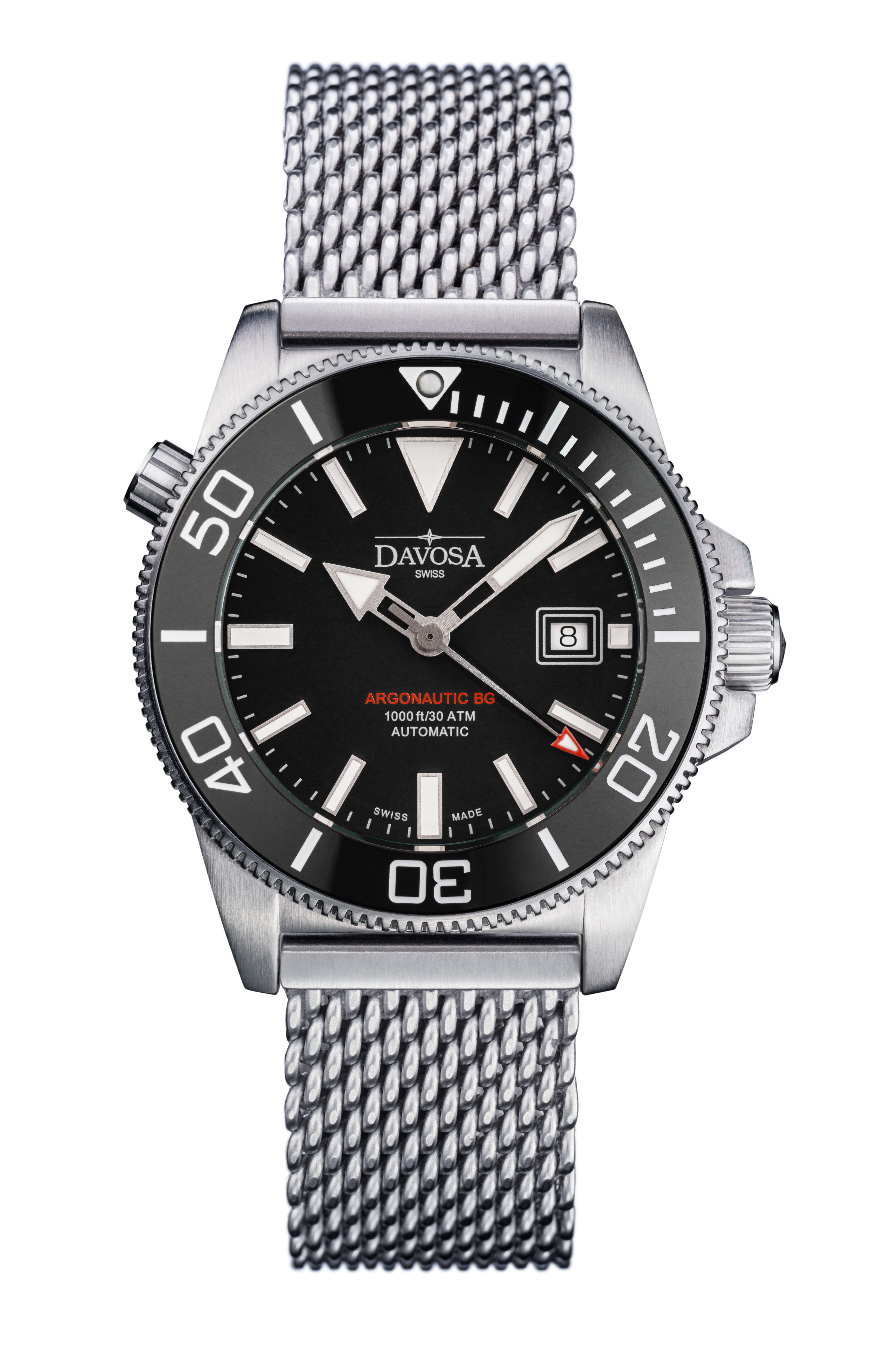 Argonautic BG Automatic 300m Black Men's Diver Watch 16152822 Diver Davosa USA Official Distributor. Prices are Final. Tax & duties included.   