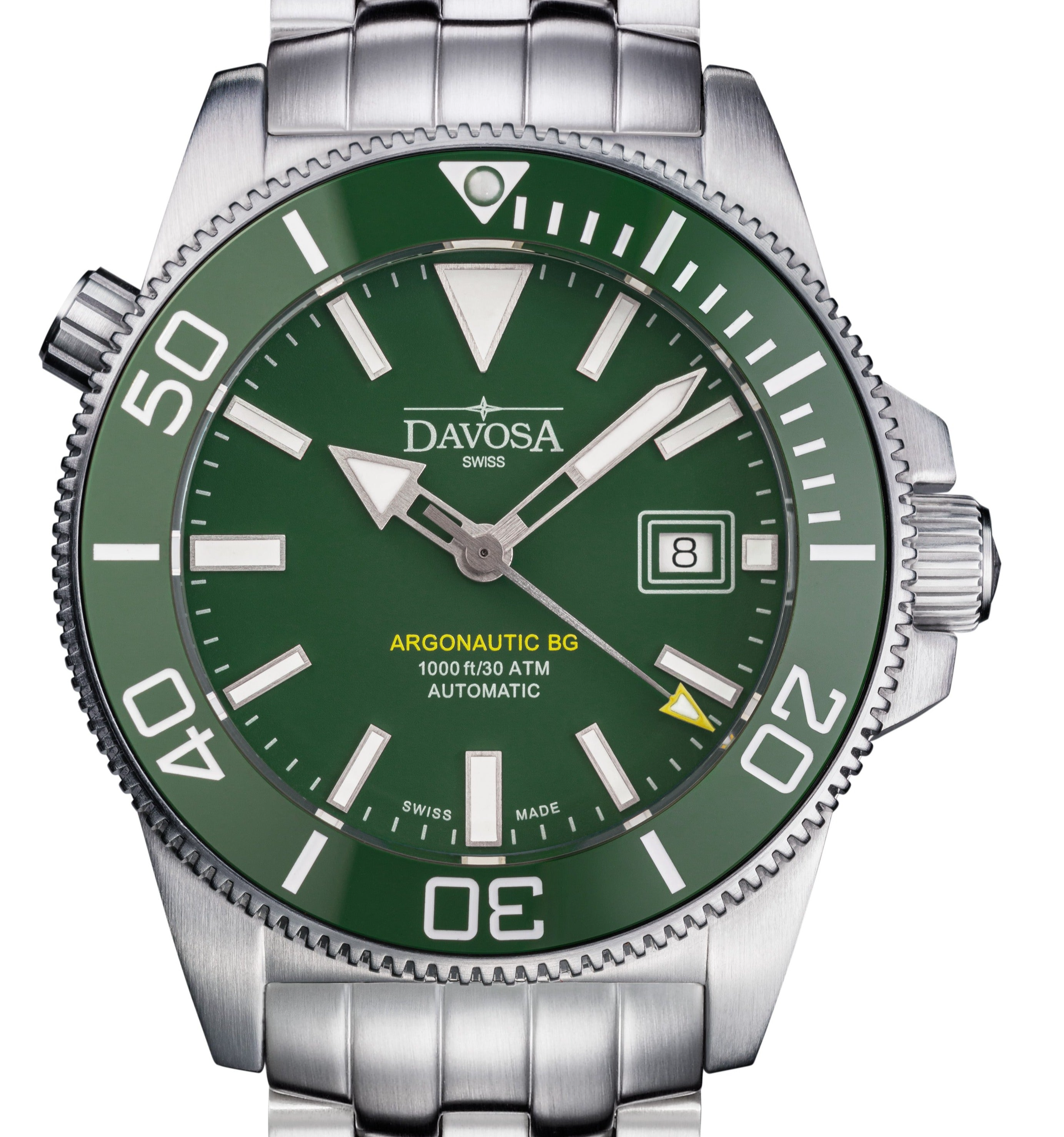 Argonautic BG Automatic 300m Green Men's Diver Watch 16152807 Diver Davosa USA Official Distributor. Prices are Final. Tax & duties included. 43mm Green PentaLink