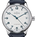 Classic Vegan Automatic Swiss-Made White Blue Executive Watch 16618816 Classic Davosa USA Official Distributor. Prices are Final. Tax & duties included. 32mm White-Blue Leather