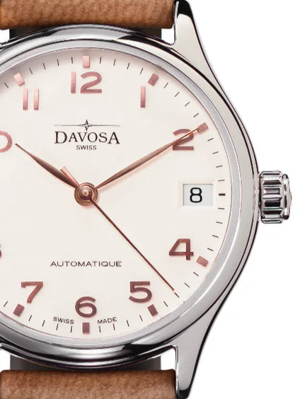 Classic Vegan Automatic Swiss-Made White Bronze Executive Watch 16618866V Executive Davosa USA Official Distributor. Prices are Final. Tax & duties included.   