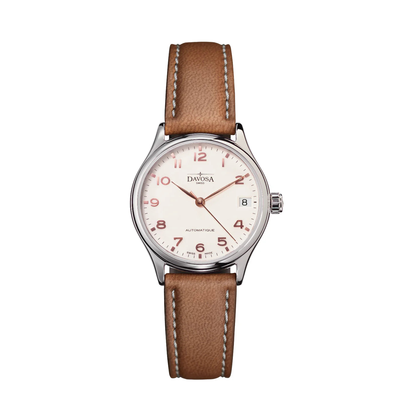 Classic Vegan Automatic Swiss-Made White Bronze Executive Watch 16618866V Executive Davosa USA Official Distributor. Prices are Final. Tax & duties included.   