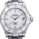 Ternos Medium Automatic Swiss-Made White Diving Watch 16619510 Diver Davosa USA Official Distributor. Prices are Final. Tax & duties included. 36.5mm White TriaLink