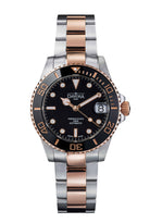 Ternos Medium Automatic Black Rose Gold Diving Watch 16619650 Diver Davosa USA Official Distributor. Prices are Final. Tax & duties included.   